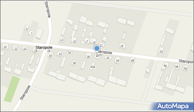 Staropole, Staropole, 40, mapa Staropole