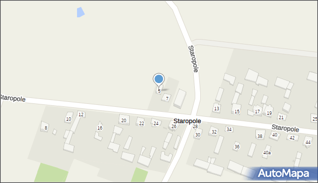 Staropole, Staropole, 5, mapa Staropole