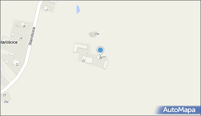 Starościce, Starościce, 16, mapa Starościce
