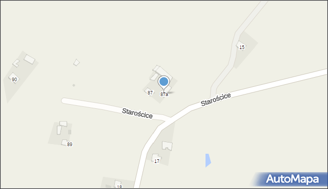 Starościce, Starościce, 87a, mapa Starościce