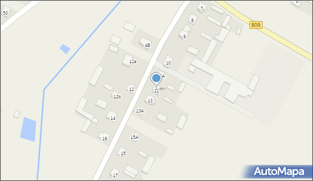 Starościn, Starościn, 11, mapa Starościn