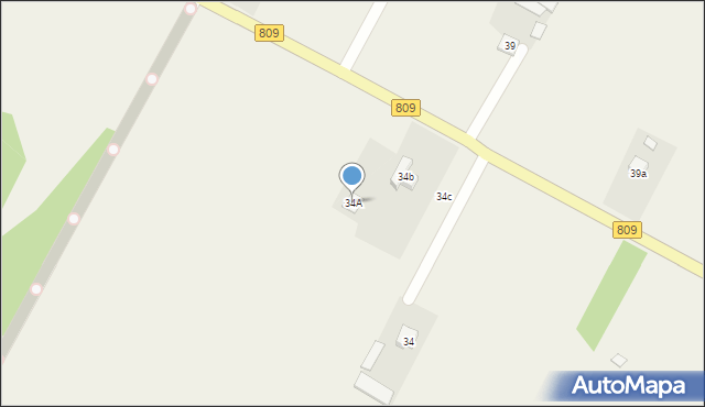 Starościn, Starościn, 34A, mapa Starościn