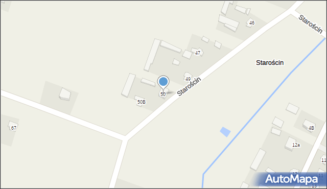 Starościn, Starościn, 50, mapa Starościn