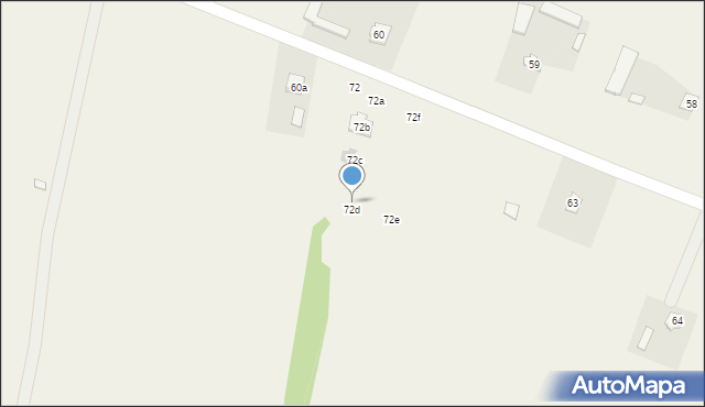 Starościn, Starościn, 72g, mapa Starościn