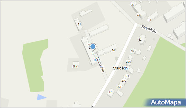 Starościn, Starościn, 19, mapa Starościn