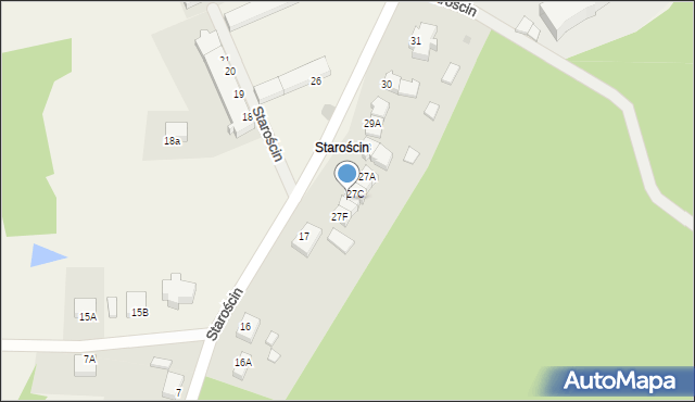 Starościn, Starościn, 27D, mapa Starościn