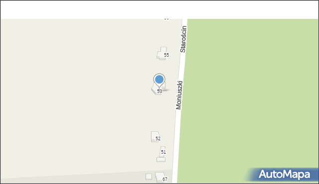 Starościn, Starościn, 53, mapa Starościn
