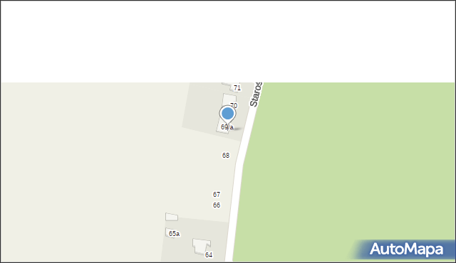 Starościn, Starościn, 69a, mapa Starościn