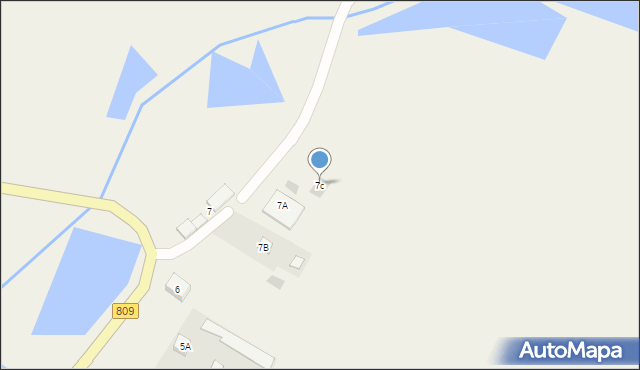 Starościn-Kolonia, Starościn-Kolonia, 7c, mapa Starościn-Kolonia