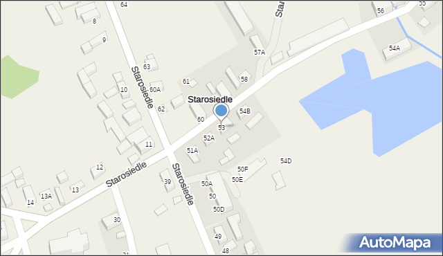 Starosiedle, Starosiedle, 53, mapa Starosiedle