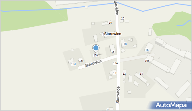 Starowice, Starowice, 15a, mapa Starowice