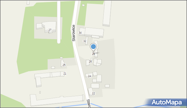 Starowice, Starowice, 28, mapa Starowice