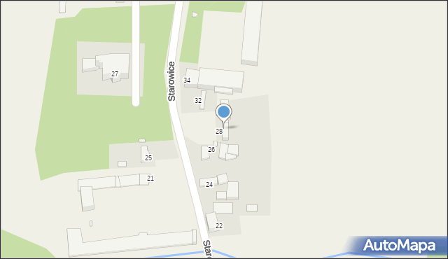 Starowice, Starowice, 28a, mapa Starowice