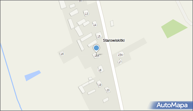 Starowiskitki, Starowiskitki, 18A, mapa Starowiskitki