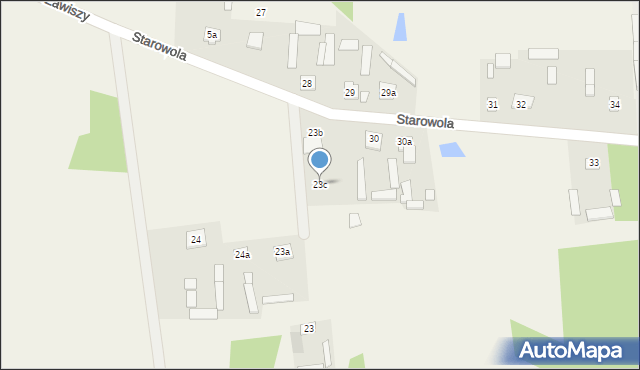 Starowola, Starowola, 23c, mapa Starowola