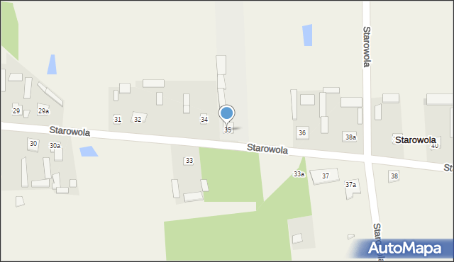 Starowola, Starowola, 35, mapa Starowola