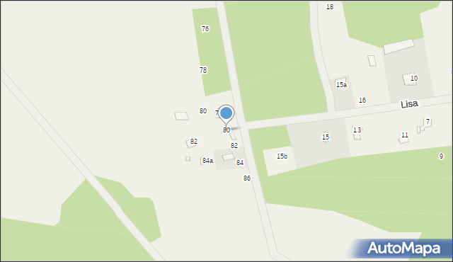 Starowola, Starowola, 80, mapa Starowola