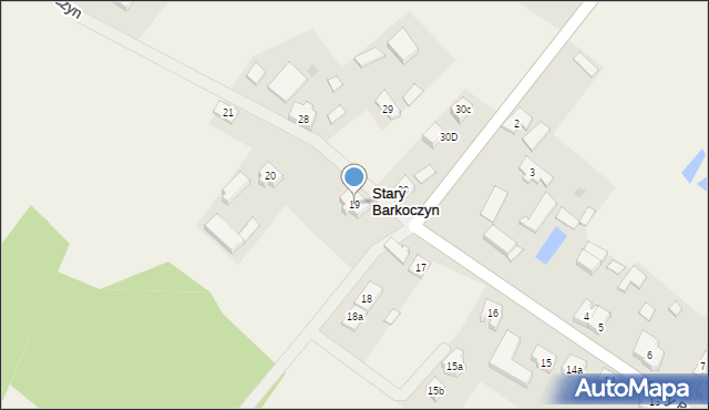 Stary Barkoczyn, Stary Barkoczyn, 19, mapa Stary Barkoczyn