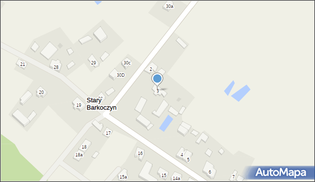 Stary Barkoczyn, Stary Barkoczyn, 3, mapa Stary Barkoczyn