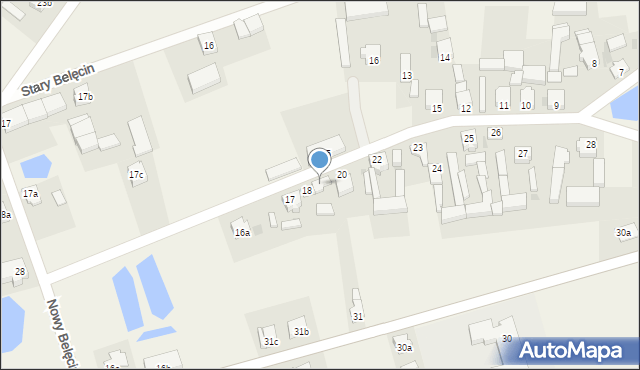 Stary Belęcin, Stary Belęcin, 19, mapa Stary Belęcin