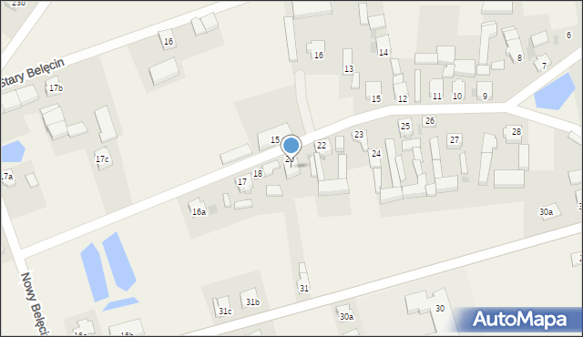 Stary Belęcin, Stary Belęcin, 21, mapa Stary Belęcin