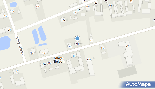 Stary Belęcin, Stary Belęcin, 31b, mapa Stary Belęcin