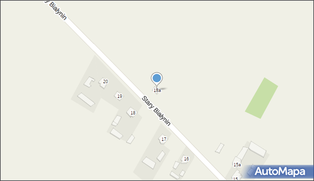 Stary Białynin, Stary Białynin, 18a, mapa Stary Białynin