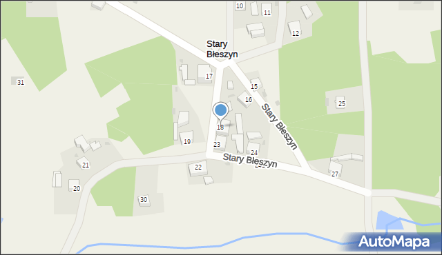 Stary Błeszyn, Stary Błeszyn, 18, mapa Stary Błeszyn
