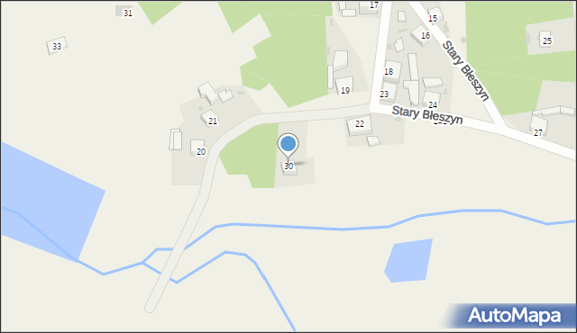 Stary Błeszyn, Stary Błeszyn, 30, mapa Stary Błeszyn