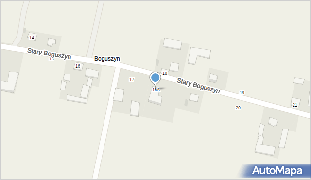 Stary Boguszyn, Stary Boguszyn, 18A, mapa Stary Boguszyn