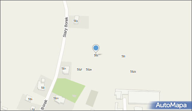 Stary Borek, Stary Borek, 58s, mapa Stary Borek