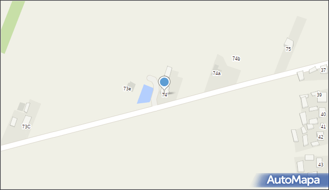 Stary Bostów, Stary Bostów, 74, mapa Stary Bostów