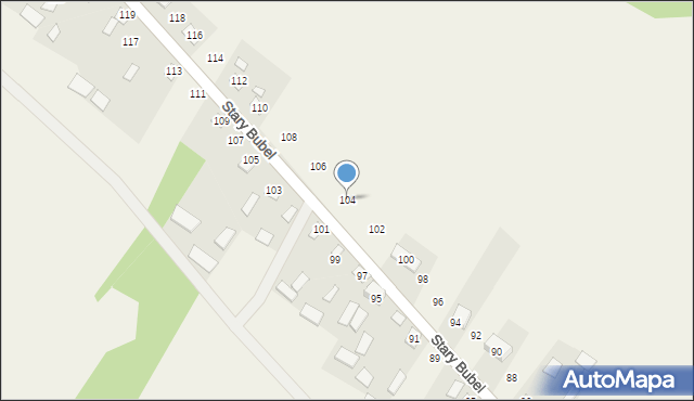 Stary Bubel, Stary Bubel, 104, mapa Stary Bubel