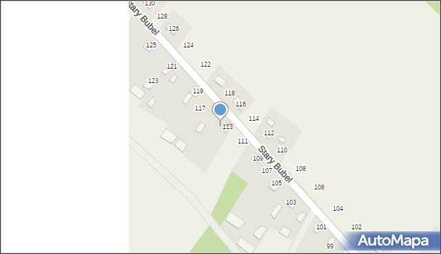 Stary Bubel, Stary Bubel, 115, mapa Stary Bubel