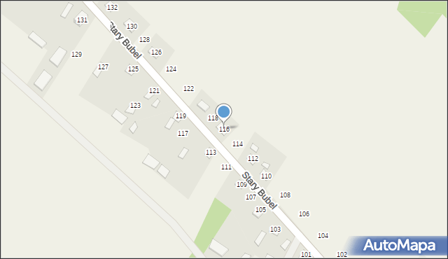 Stary Bubel, Stary Bubel, 116, mapa Stary Bubel