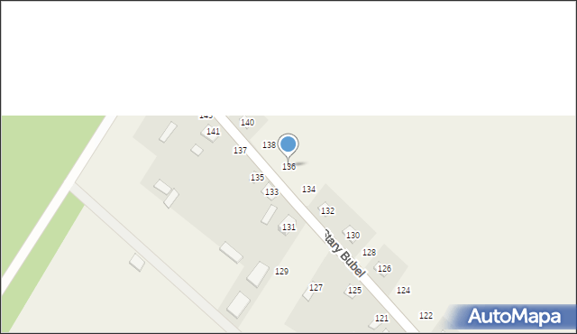 Stary Bubel, Stary Bubel, 136, mapa Stary Bubel