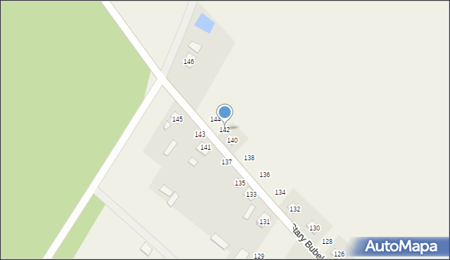 Stary Bubel, Stary Bubel, 142, mapa Stary Bubel