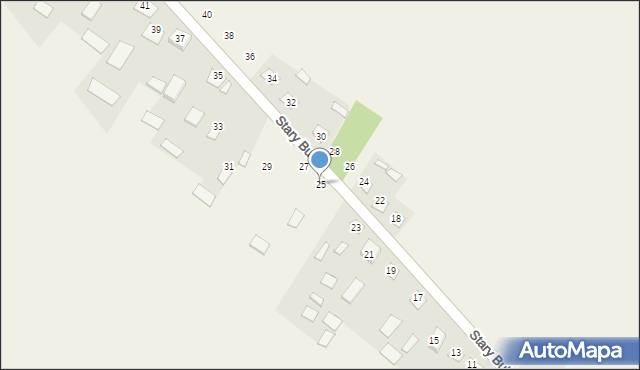 Stary Bubel, Stary Bubel, 25, mapa Stary Bubel