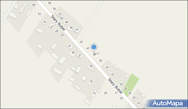 Stary Bubel, Stary Bubel, 38, mapa Stary Bubel