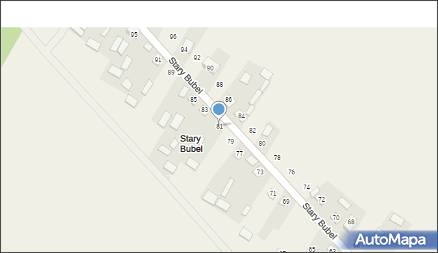Stary Bubel, Stary Bubel, 81, mapa Stary Bubel