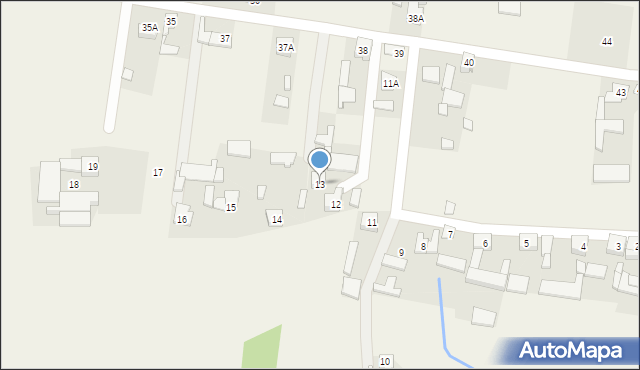 Stary Bugaj, Stary Bugaj, 13, mapa Stary Bugaj