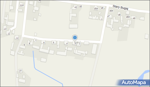 Stary Bugaj, Stary Bugaj, 3, mapa Stary Bugaj