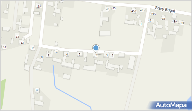 Stary Bugaj, Stary Bugaj, 4, mapa Stary Bugaj