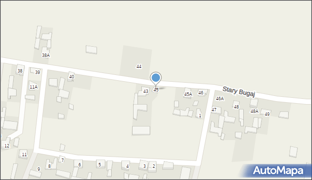 Stary Bugaj, Stary Bugaj, 45, mapa Stary Bugaj