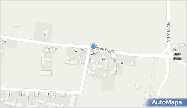 Stary Bugaj, Stary Bugaj, 46A, mapa Stary Bugaj
