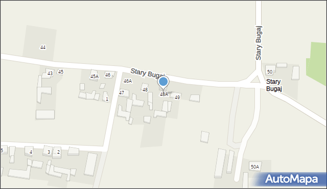 Stary Bugaj, Stary Bugaj, 48A, mapa Stary Bugaj