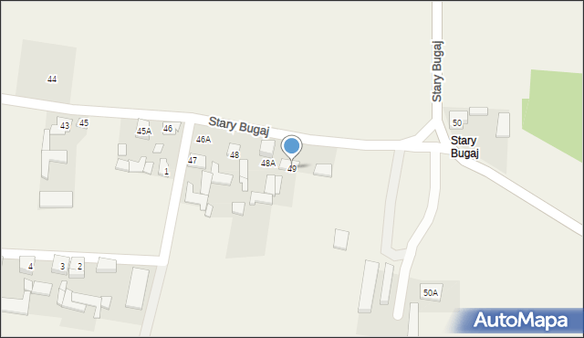 Stary Bugaj, Stary Bugaj, 49, mapa Stary Bugaj