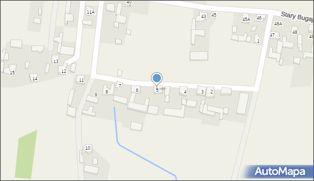 Stary Bugaj, Stary Bugaj, 5, mapa Stary Bugaj