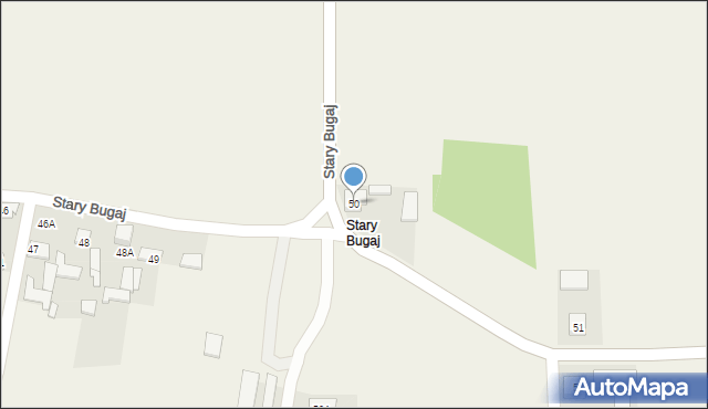 Stary Bugaj, Stary Bugaj, 50, mapa Stary Bugaj