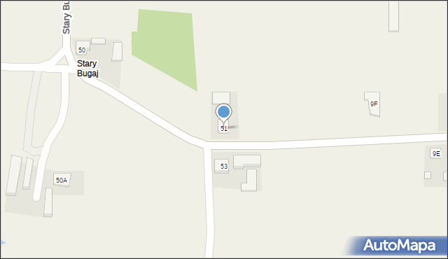 Stary Bugaj, Stary Bugaj, 51, mapa Stary Bugaj